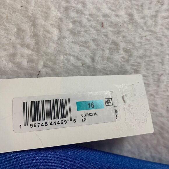 Calvin Klein Women's Shirred‎ Split Cup Bandeau Blue One Piece Swimsuit Size 16 - Picture 2 of 7